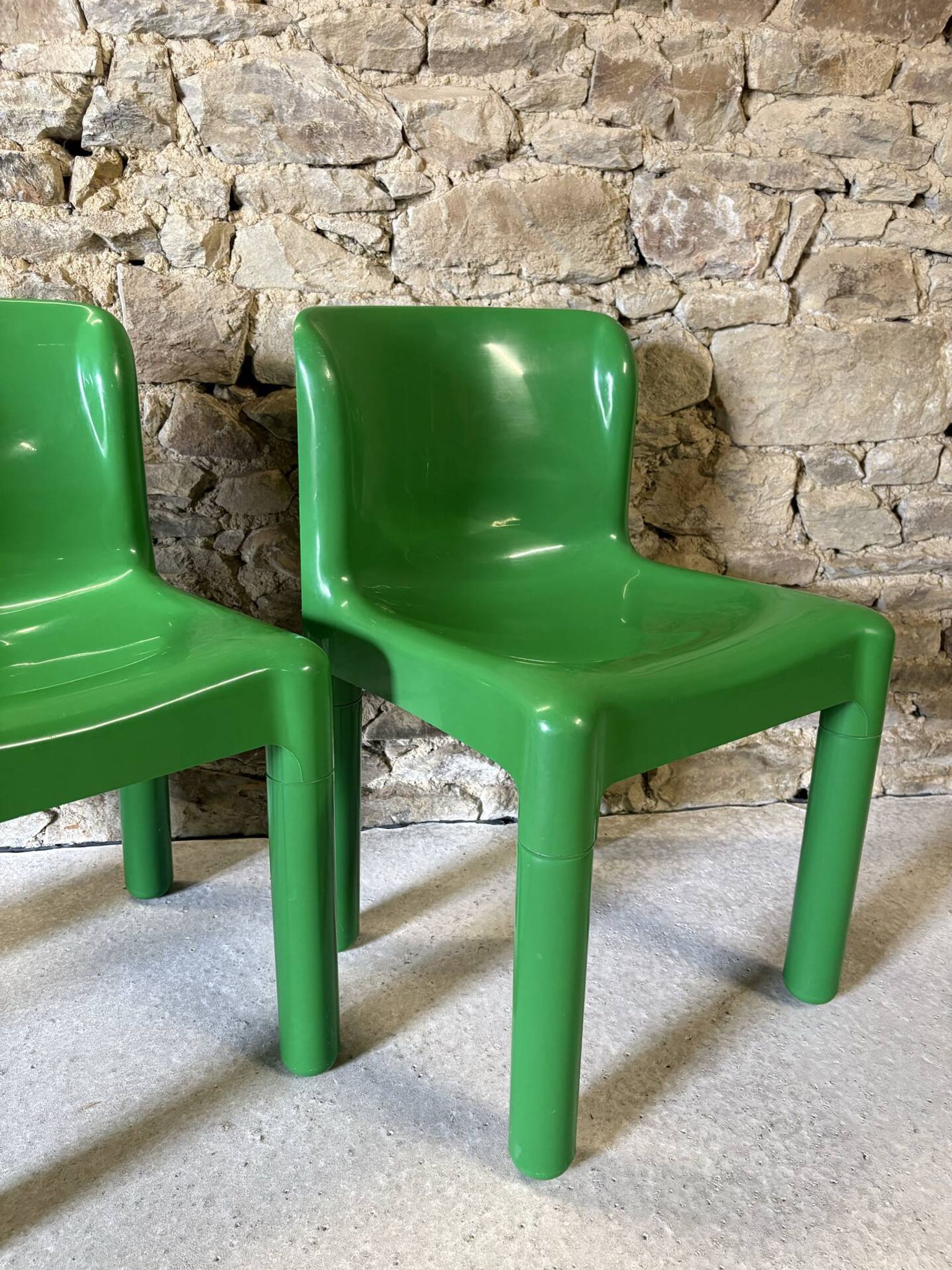 4 chairs model 4875 by C. Bartoli for Kartell, 1970