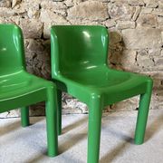 4 chairs model 4875 by C. Bartoli for Kartell, 1970