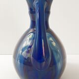 Vase vintage en grès flammé