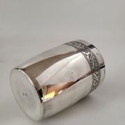 Timbale Art déco en métal argenté Poinçon Léonce Florentin