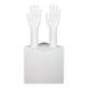 Pair of authentic vintage jewellery displays in industrial porcelain representing hands.