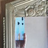 Large Art Deco mirror gilded wood  77x40cm