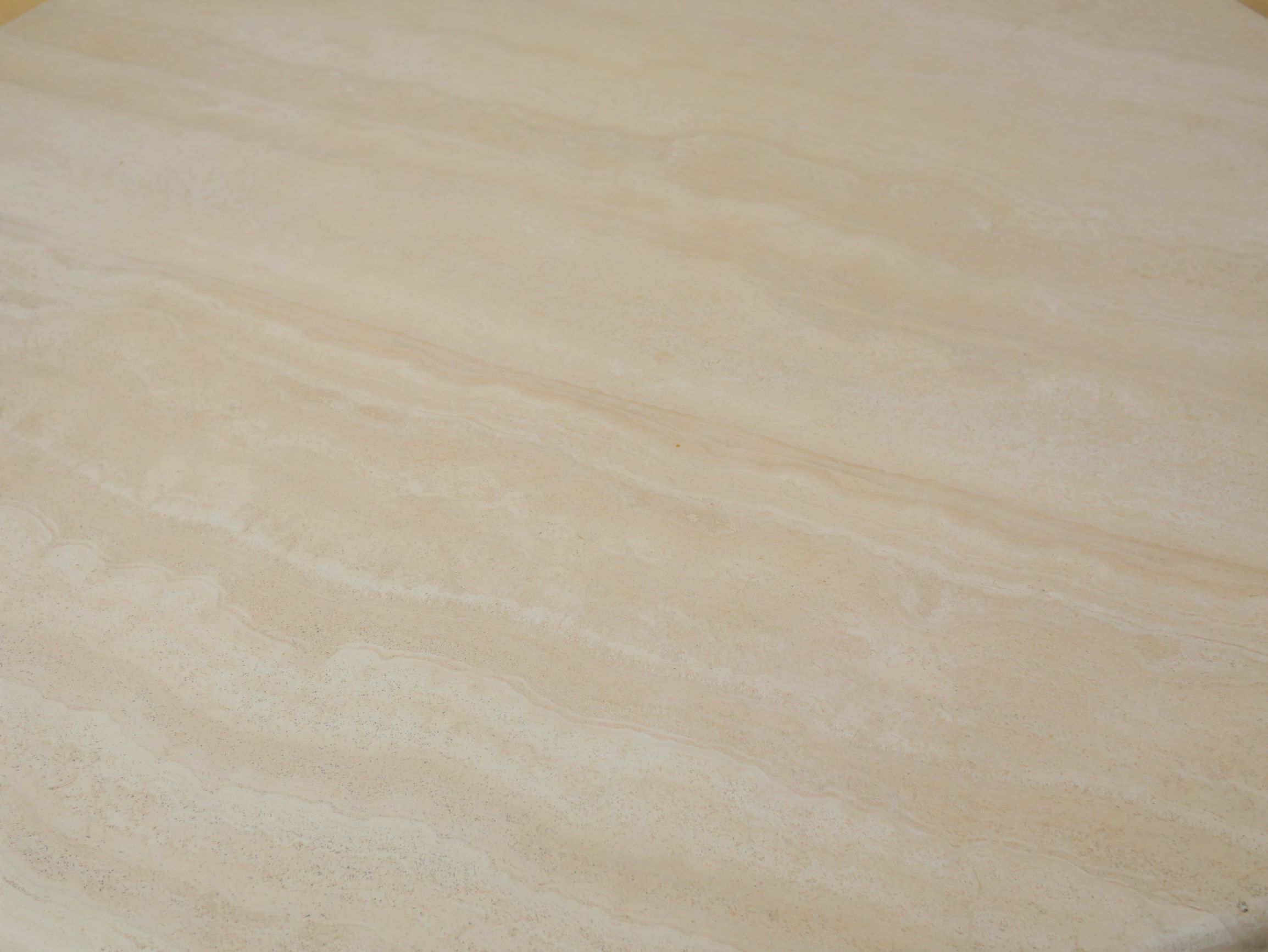 Vintage dining table in travertine by Cinna editions