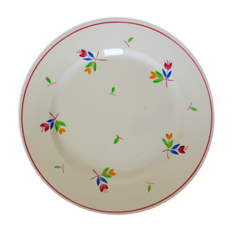 Round dish of Gien model Rose Marie