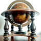 Vintage desktop world map