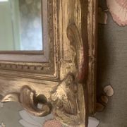 Miroir mural doré cadre Montparnasse vintage