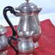 Service, tea, coffee, in silver metal François Frionnet