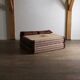Le Bambole Bed In Buffalo Leather By Mario Bellini For B&B Italia, 1970s
