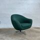 Fauteuil oeuf vintage vert