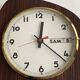 Vintage 1960s wall clock with thermometer and date