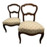 Paire de fauteuils cabriolet style Louis XV