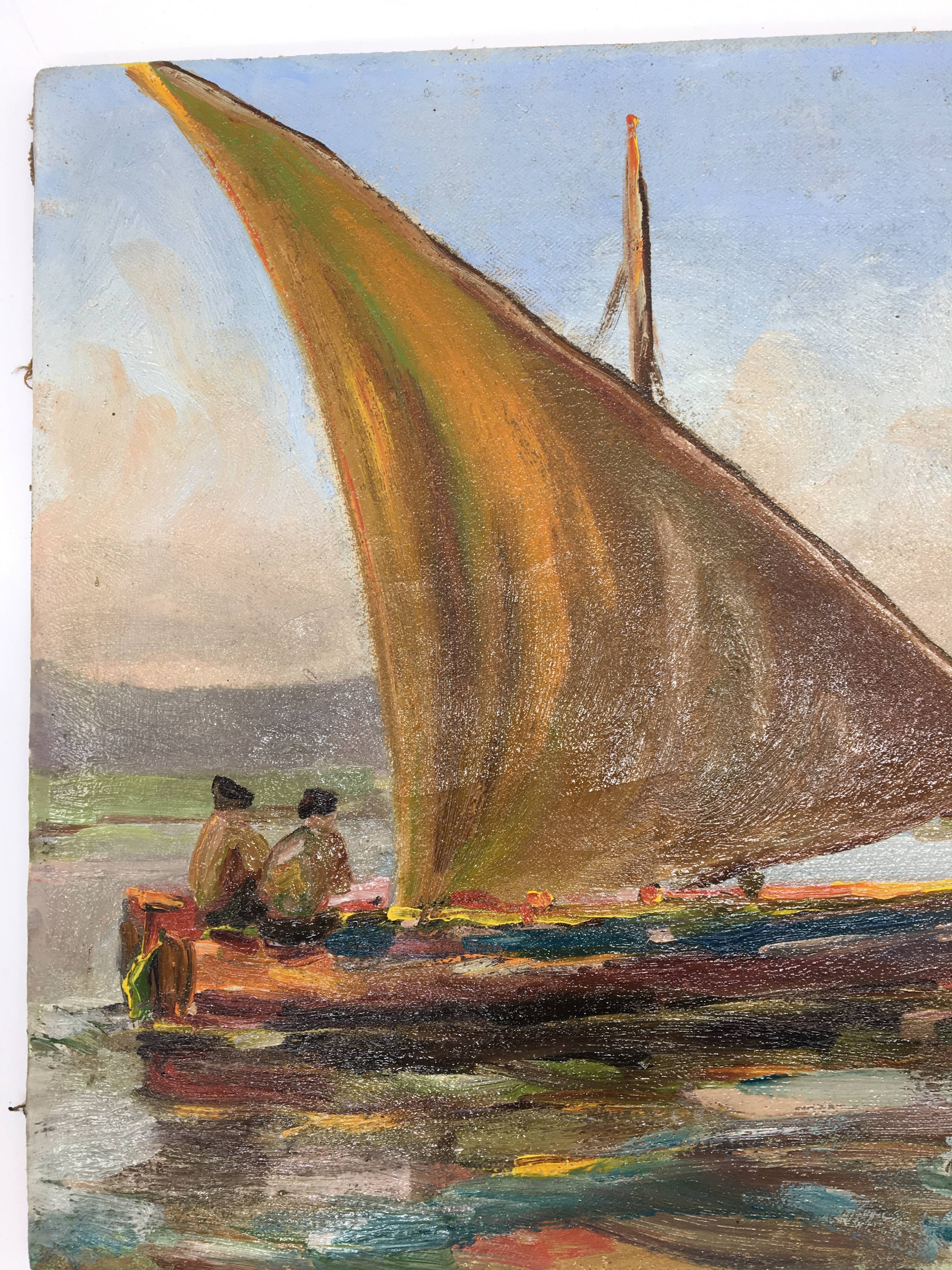 Ancient table, marine, oil on canvas year 70