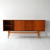 Vintage Scandinavian Teak Sideboard with Drawers