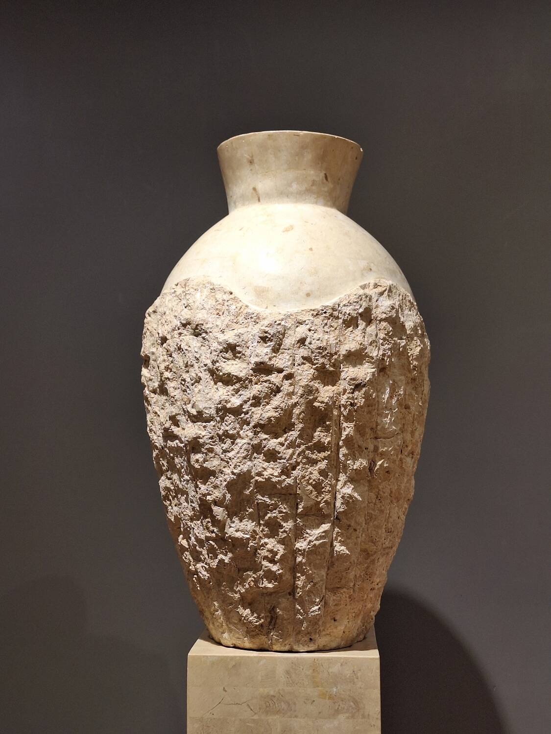 Large stone vase from Mactan from the 1980s