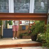 190x117cm wooden mirror