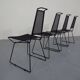 Metal Chairs by Rolf Rahmlow, 1980s, Set of 4