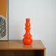 Orange glass vase, Danish design, 1960s, made in Denmark