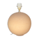 Pied de lampe boule en céramique