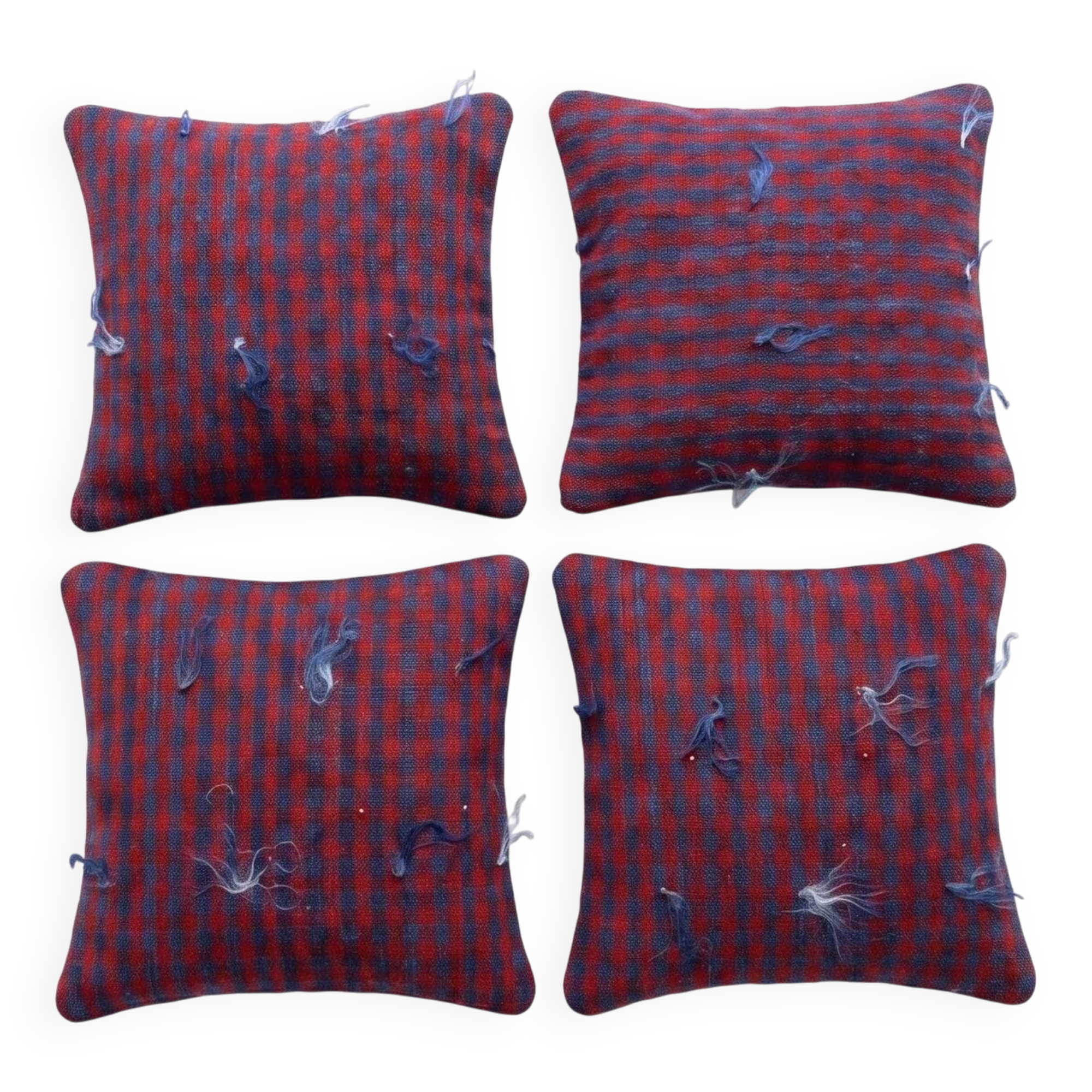 Set of 4 vintage kilim cushion covers 48x51 cm