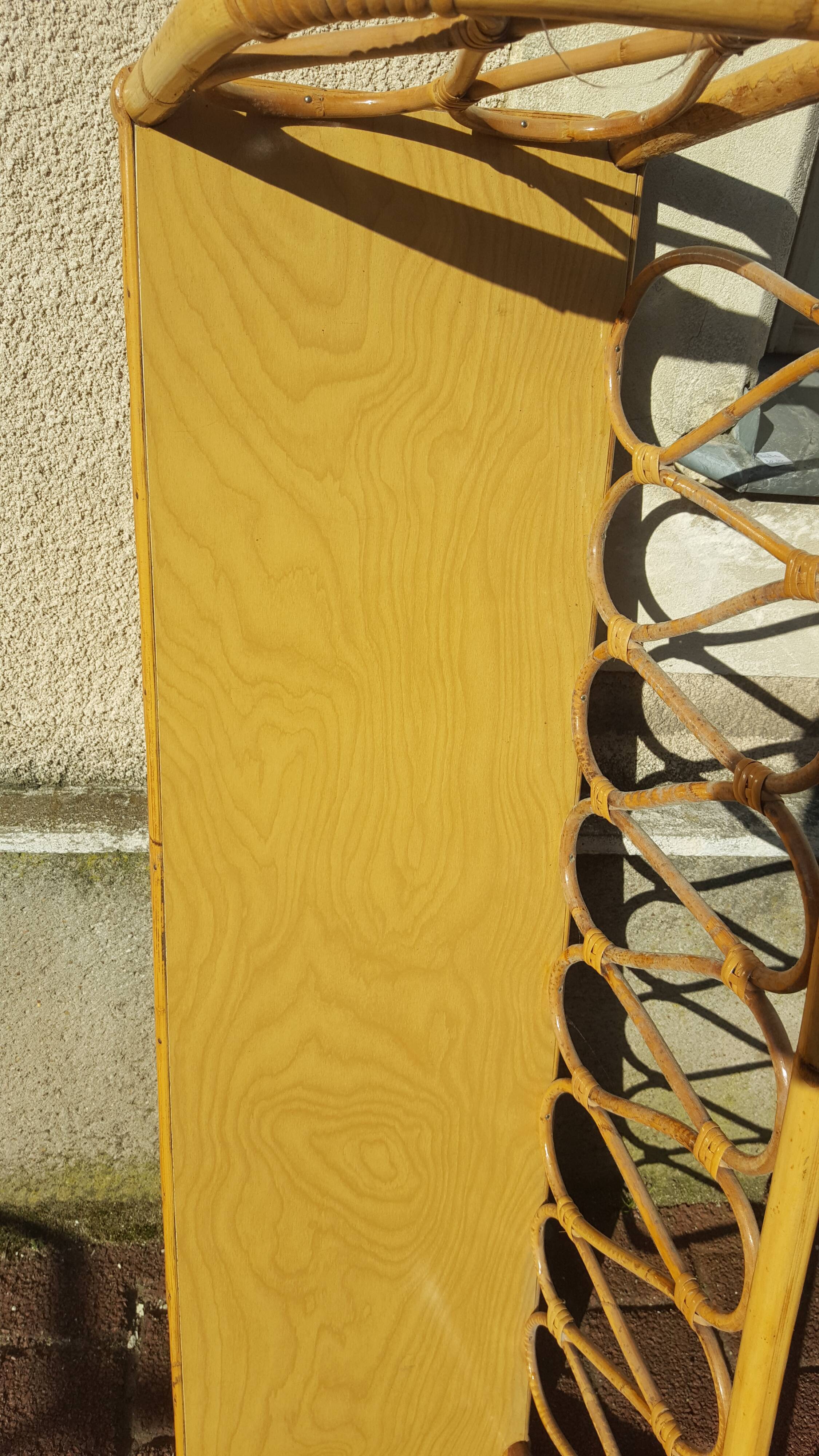 Large rattan shelf year 60