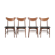 4 chaises en teck, Danemark, 1960