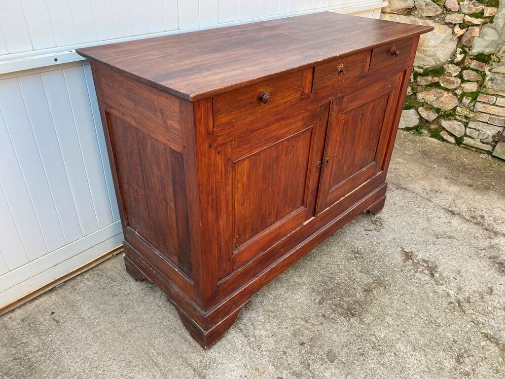 Former Parisian buffet 2 doors 3 drawers 1 shelf