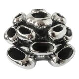 Vintage Vase • Alien • Chrome Ceramic • Post Space Age • 1980