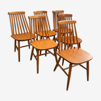 Suite de 6 chaises de bistrot