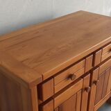 Elm sideboard Maison Regain, 80's