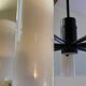 Vintage 9-light pendant light in Perspex