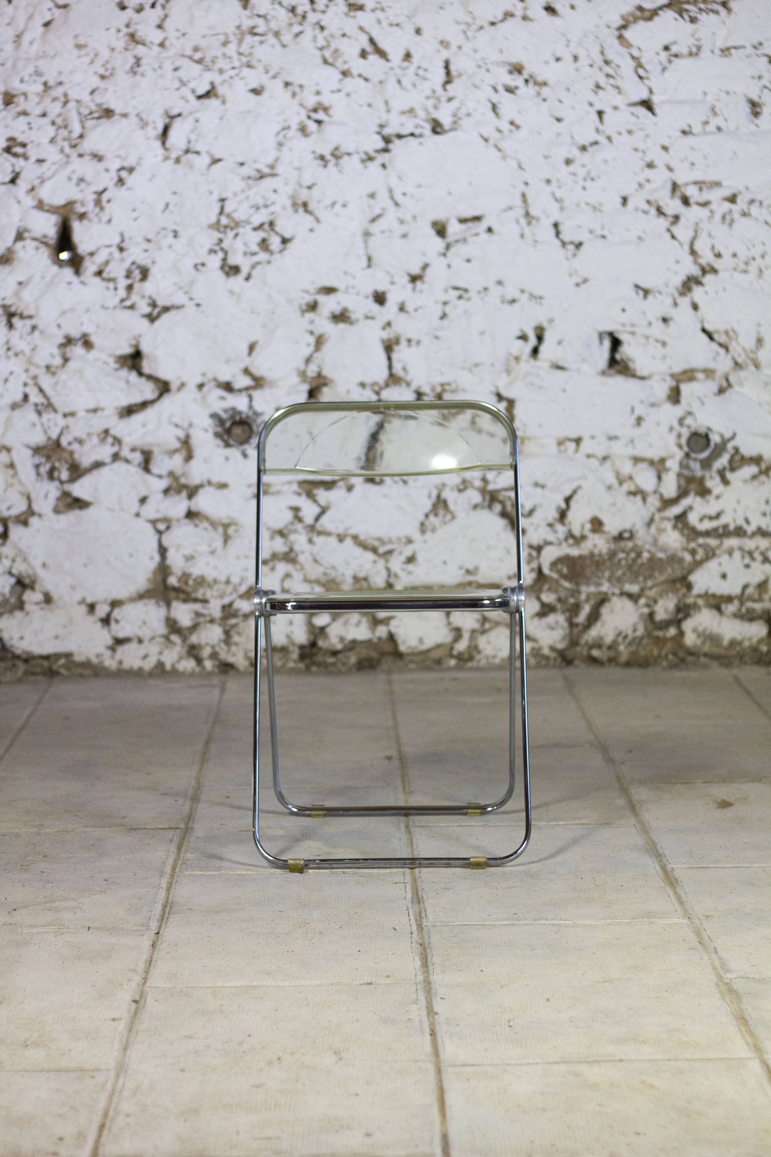 Folded chair by Giancarlo Piretti for Anonima Castelli, 1970