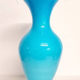 Jarrón de cristal. Italy, 1980s.