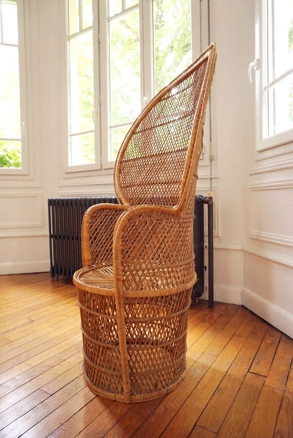 Emmanuelle armchair in rattan