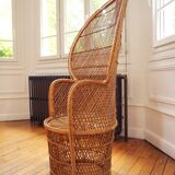Emmanuelle armchair in rattan