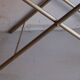 Serving tray, vintage serving tray in smoked glass and gold metal