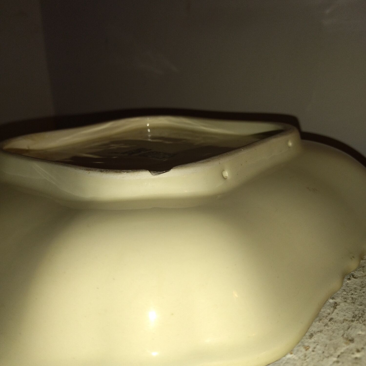 Flat jatte earthenware Gien Rambouillet