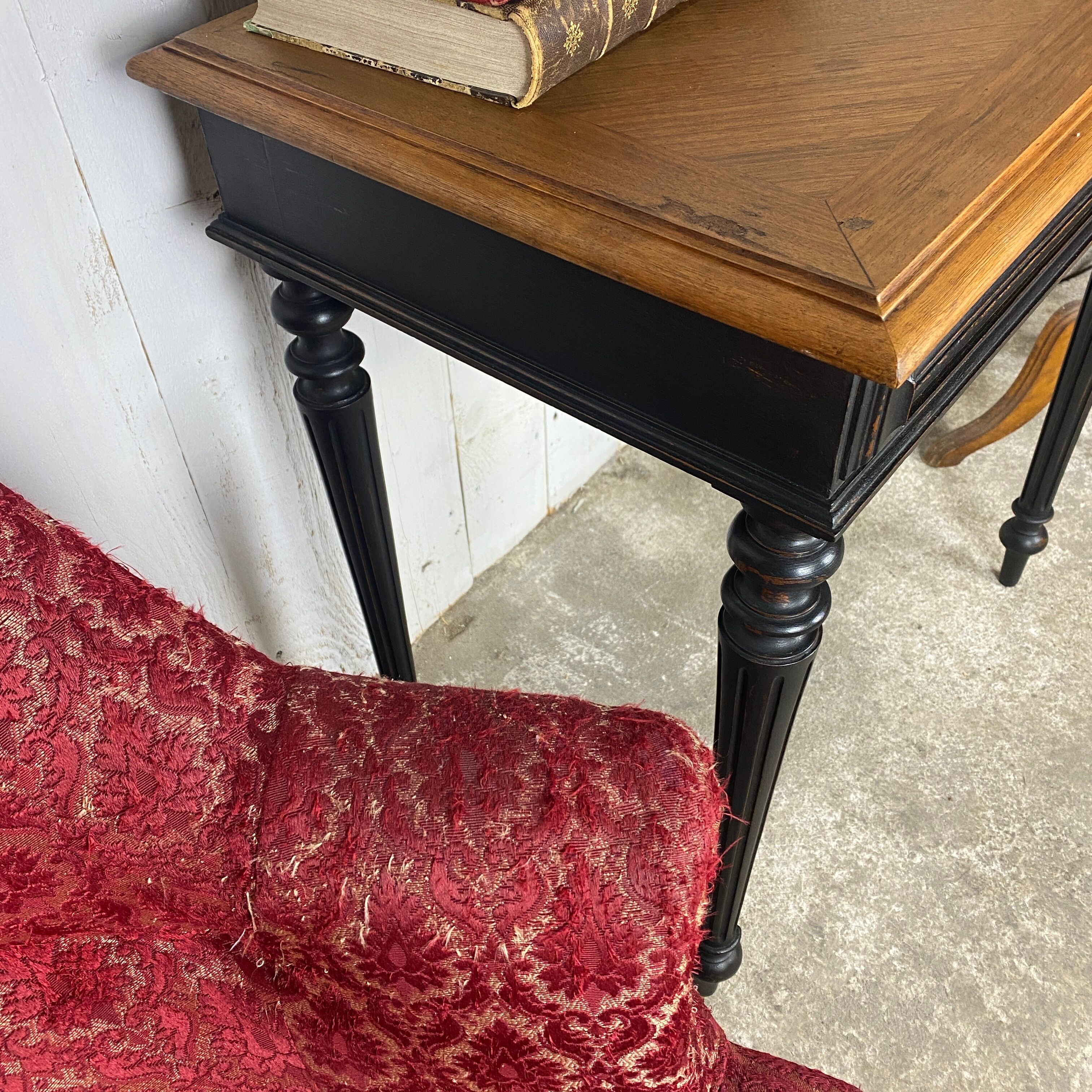 Black patinated lady's desk