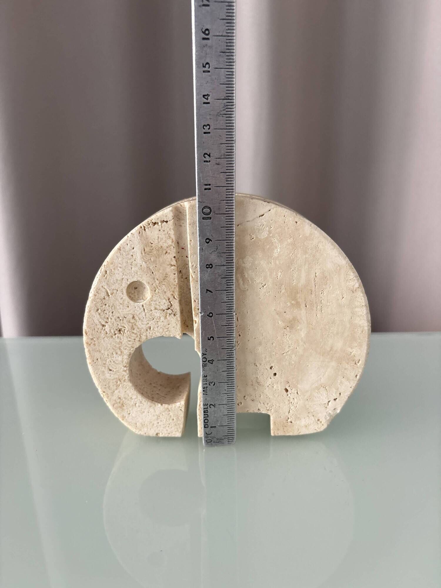 Fratelli Mannelli Travertine Elephant Sculpture / Letter Holder