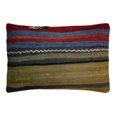 Vintage turkish handmade kilim cushion cover , 30 x 50 cm