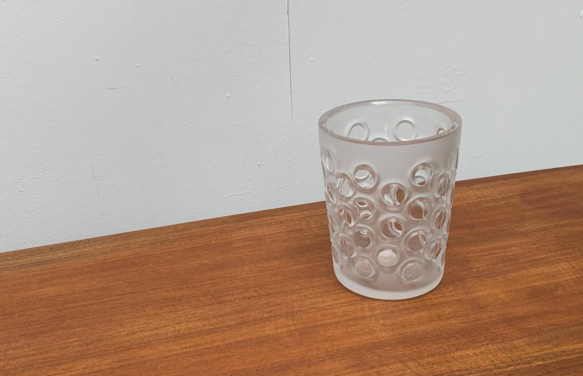 Grand Vase Vintage Allemand en Verre de Peill & Putzler