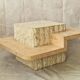 Square Mactan stone coffee table by Magnussen Ponte