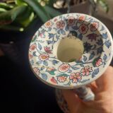 Gien earthenware lamp base, vintage Cachemire model