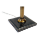 Black leather table lamp