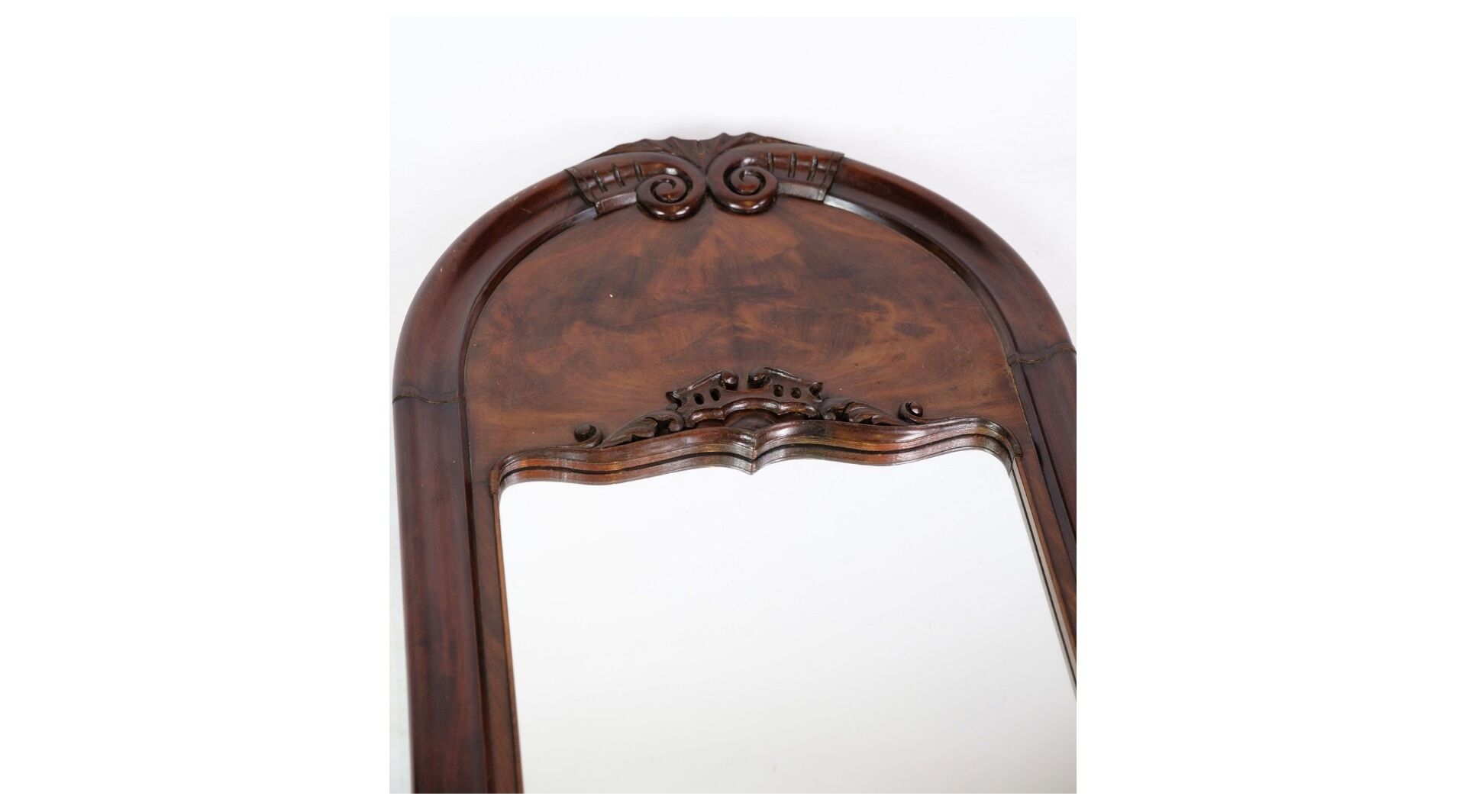 Antique Christian VIII Mirror in Mahogany from around the Year 1860s