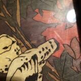 Small pyrographed tray