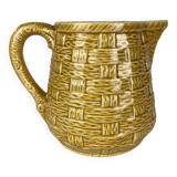 Sarreguemines ocher pitcher