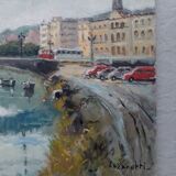 Oil on canvas Bilbao signed Lazarotti