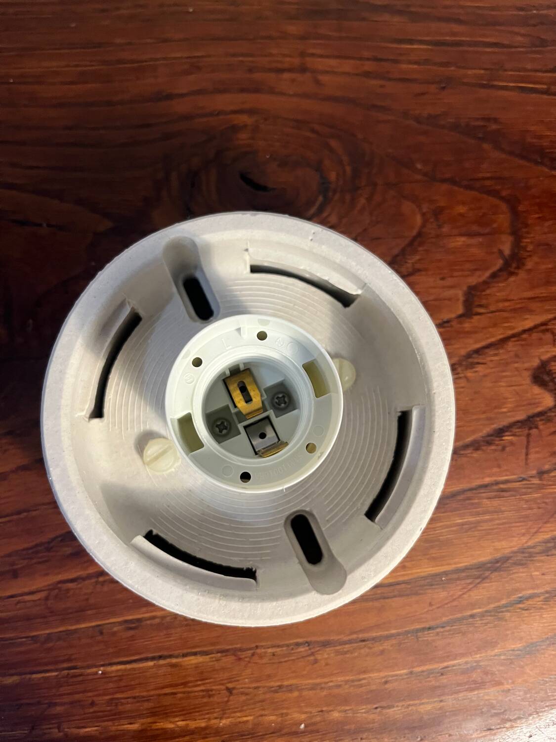 Round opal globe wall light with aluminum fixing