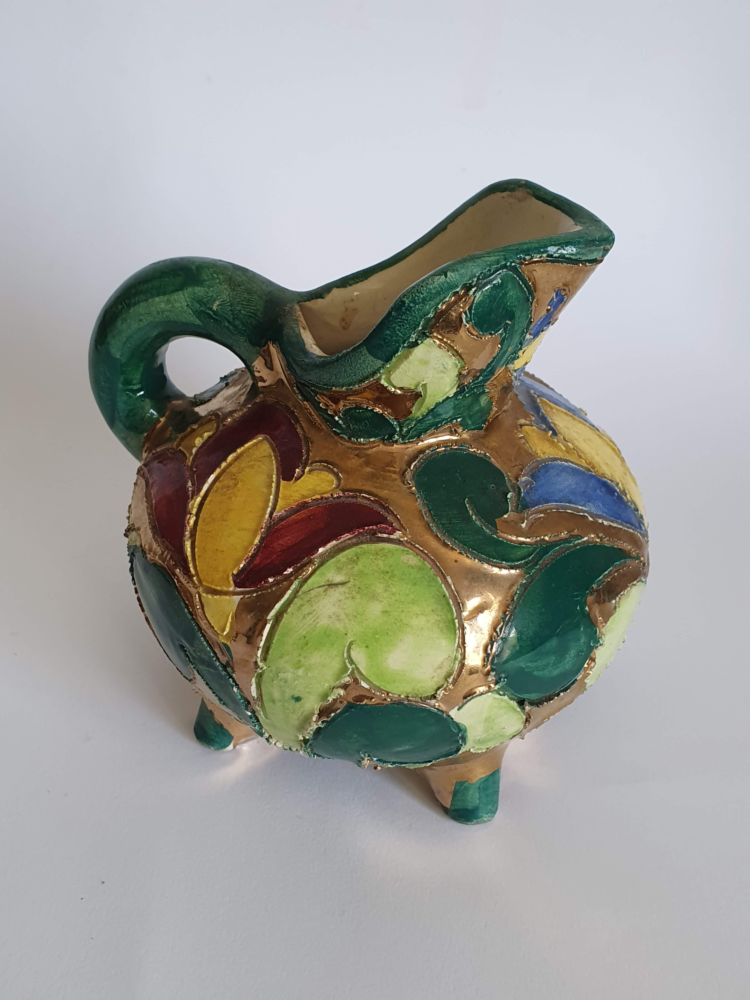 Ceramic pitcher from vallauris