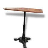 Table Bistro cast iron and oak tray